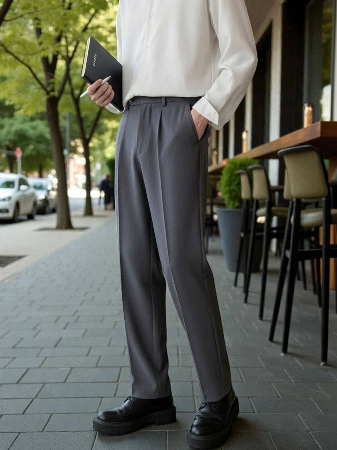 KOTTY Straight Fit Men Pink Trousers - Image 2