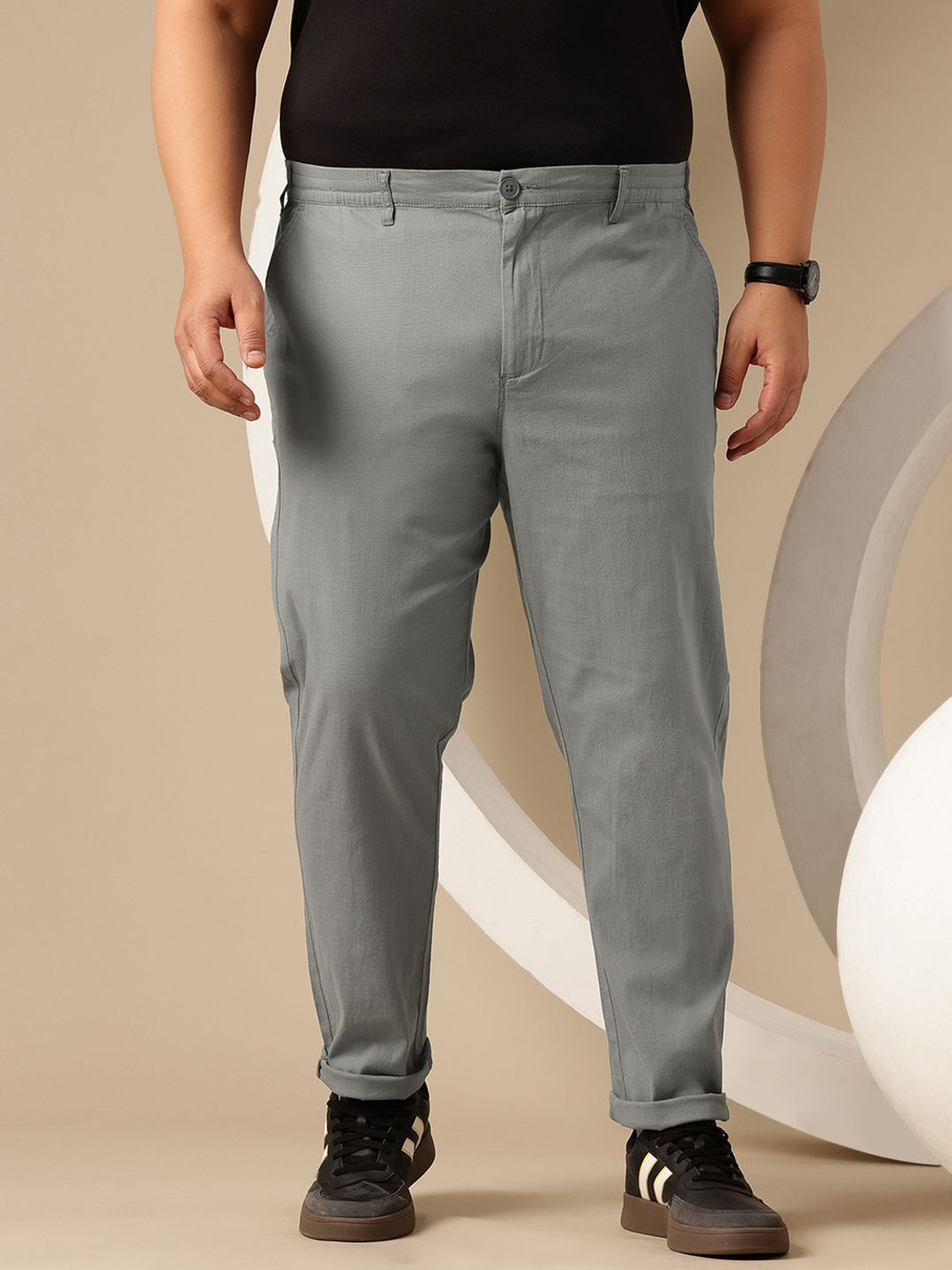 Image of Sztori Relaxed Men Grey Trousers