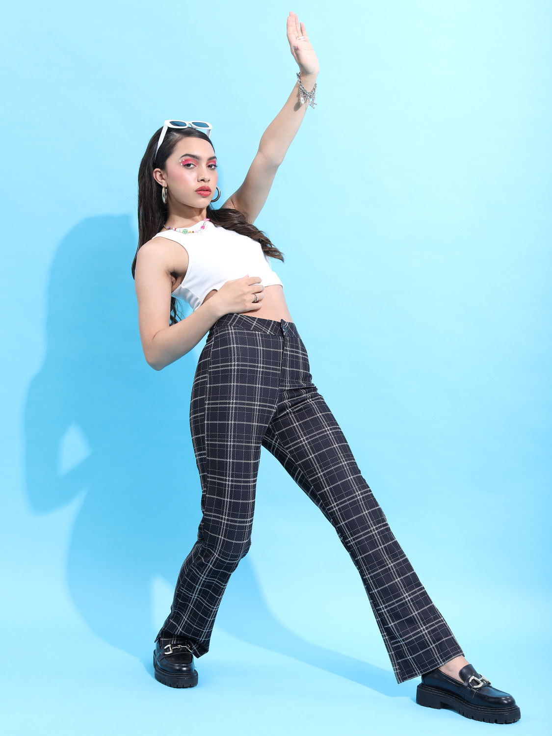 Image of KETCH Regular Fit Women Multicolor Trousers