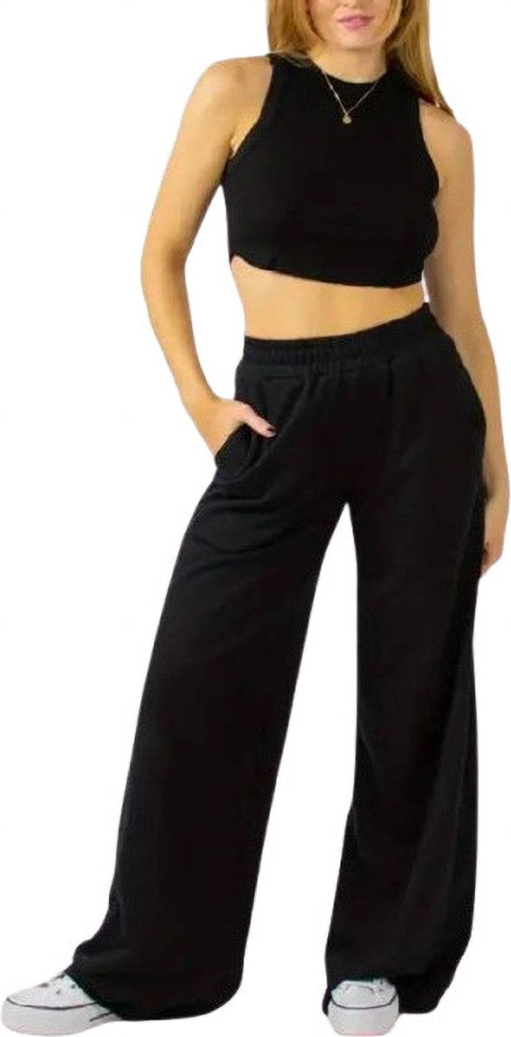 Image of MAYGYQ Loose Fit Women Grey, Black Trousers