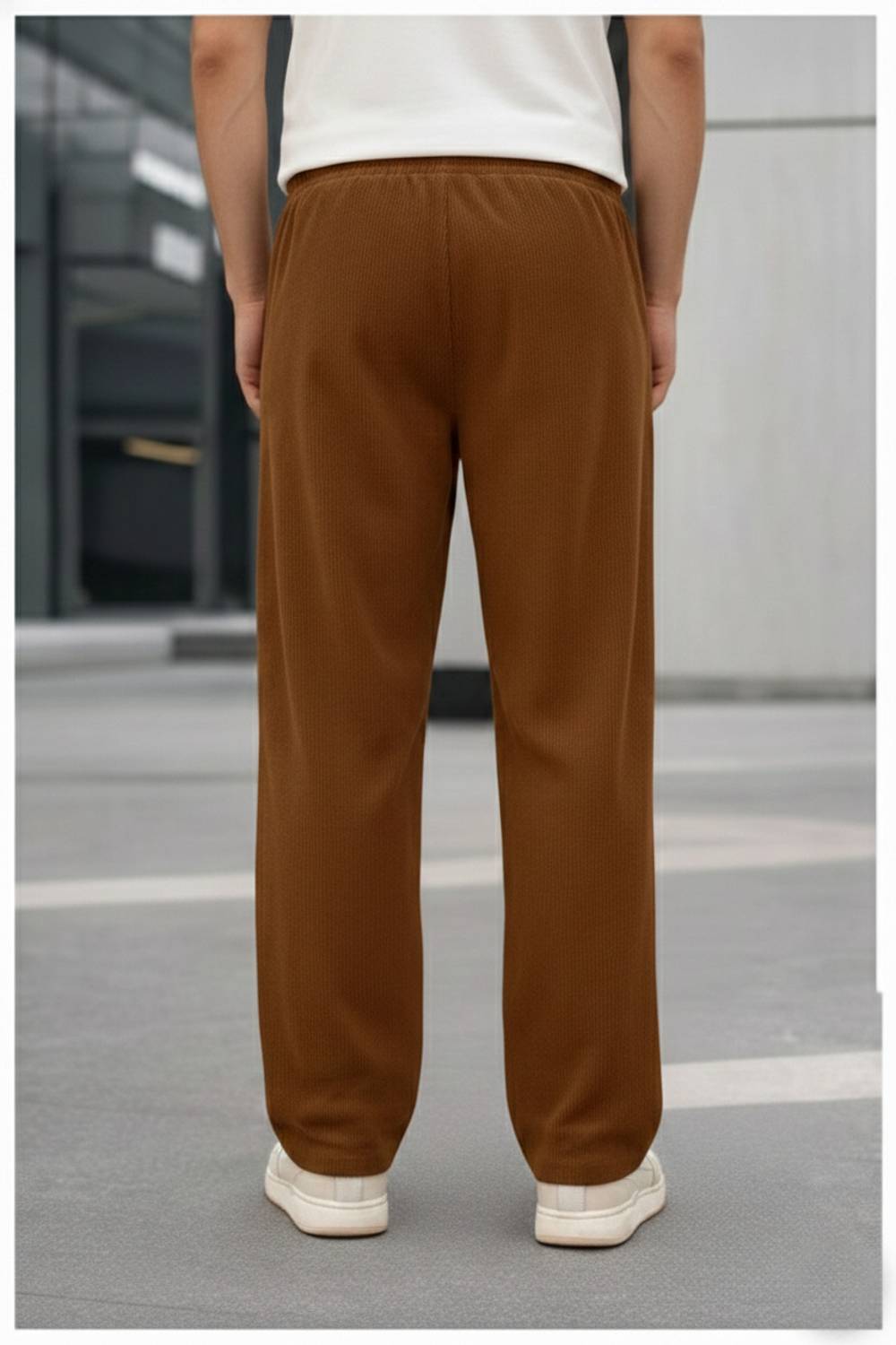METRONAUT Relaxed Men Beige Trousers - Image 3
