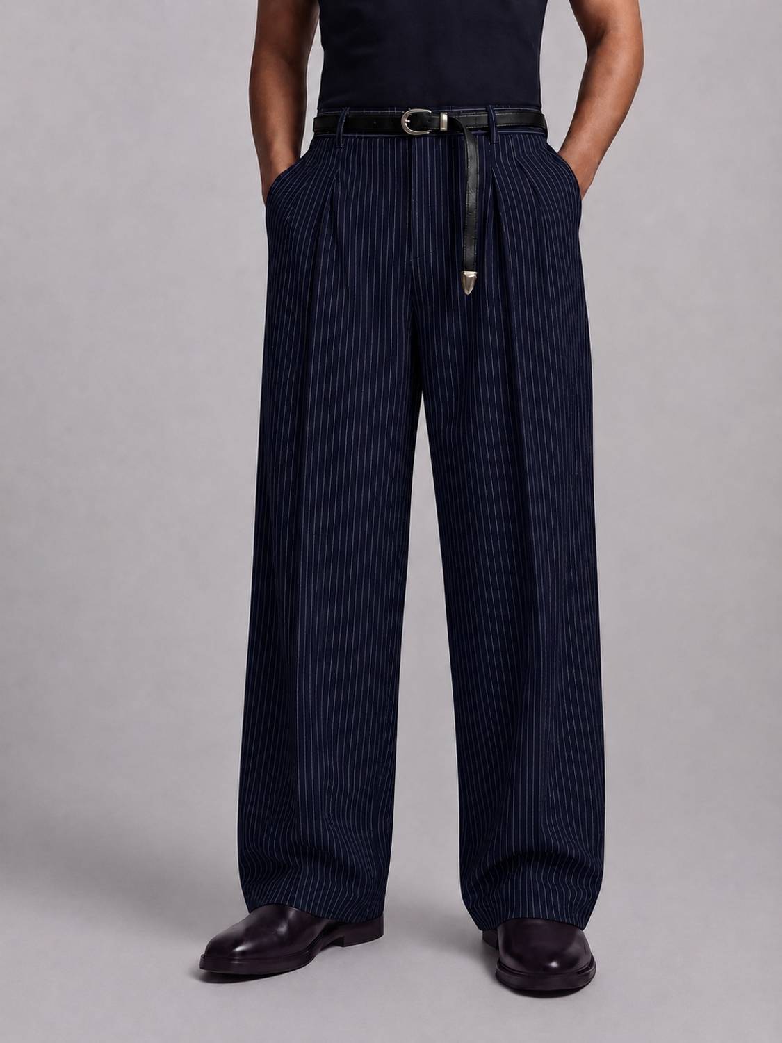 mtwn Relaxed Men Blue Trousers
