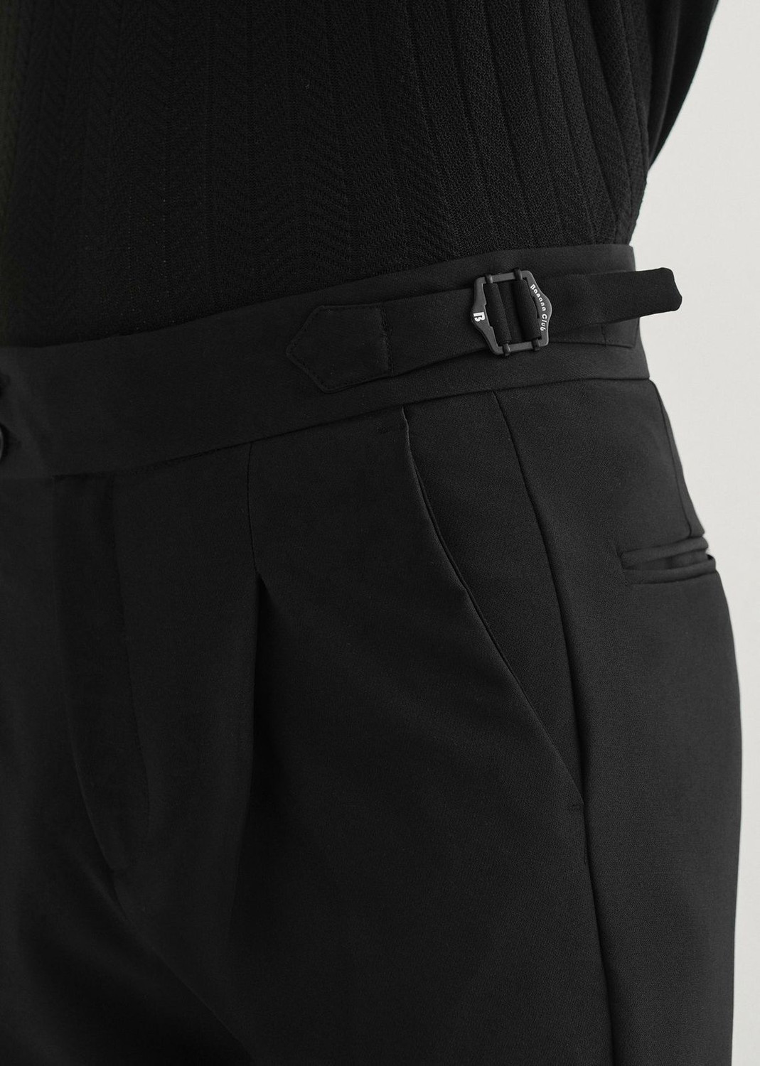 Image of SKENJEL Relaxed Men Black Trousers