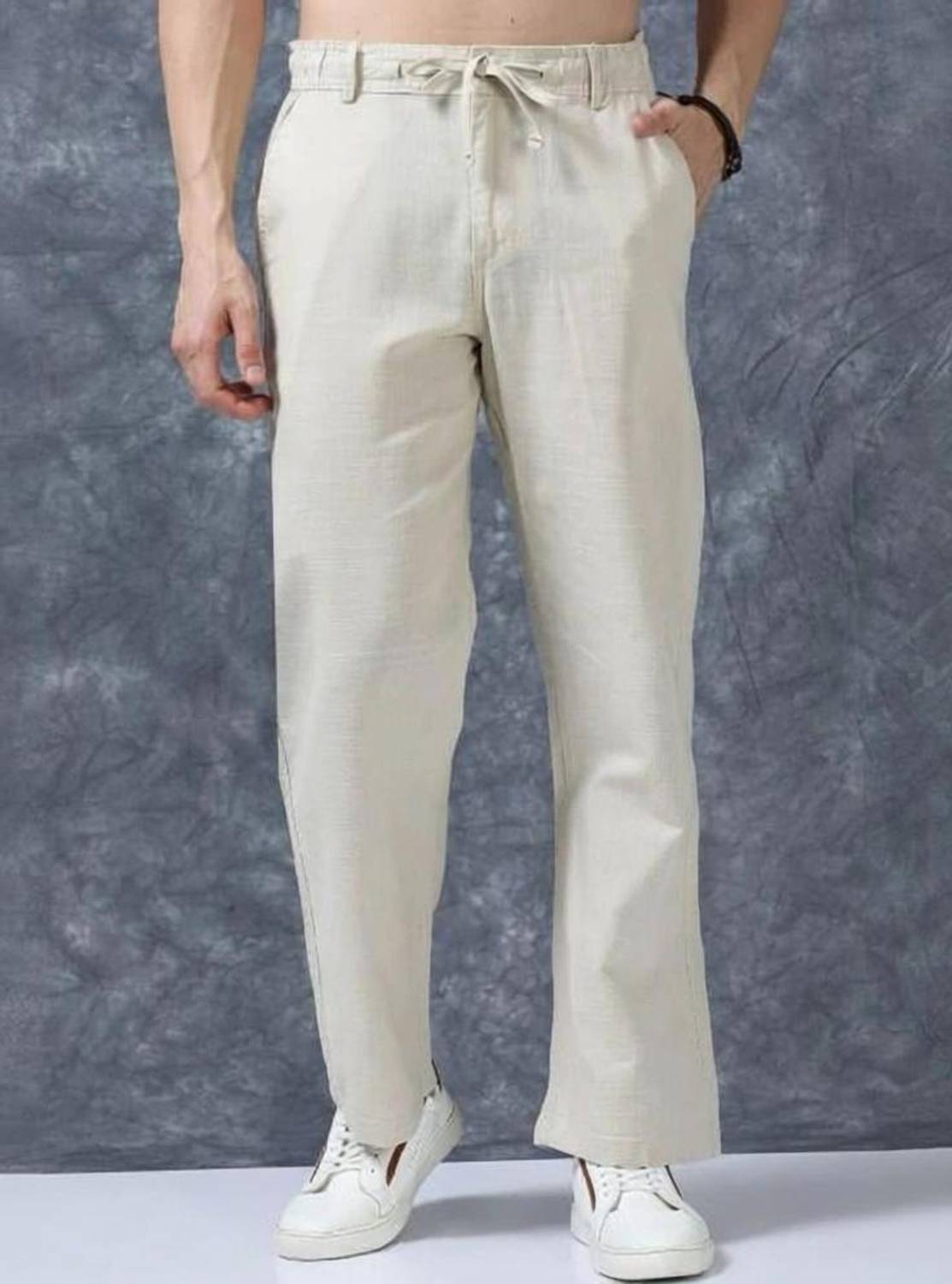 M Q Denim Regular Fit Men Blue Trousers