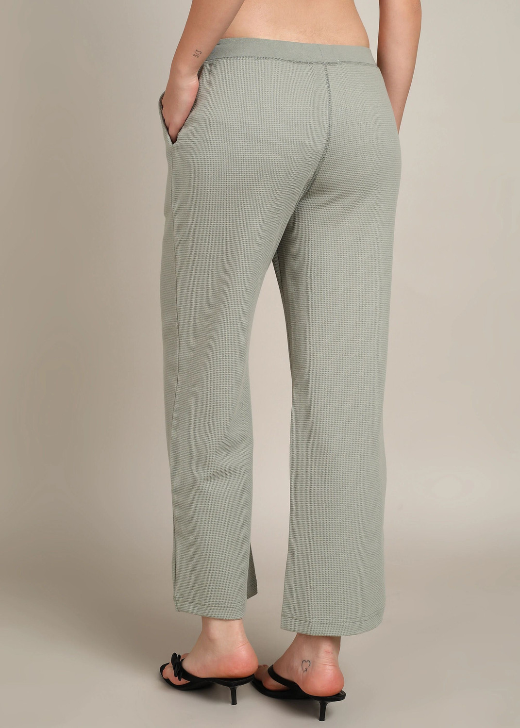 Image of Alan Jones Relaxed Women Light Green Trousers
