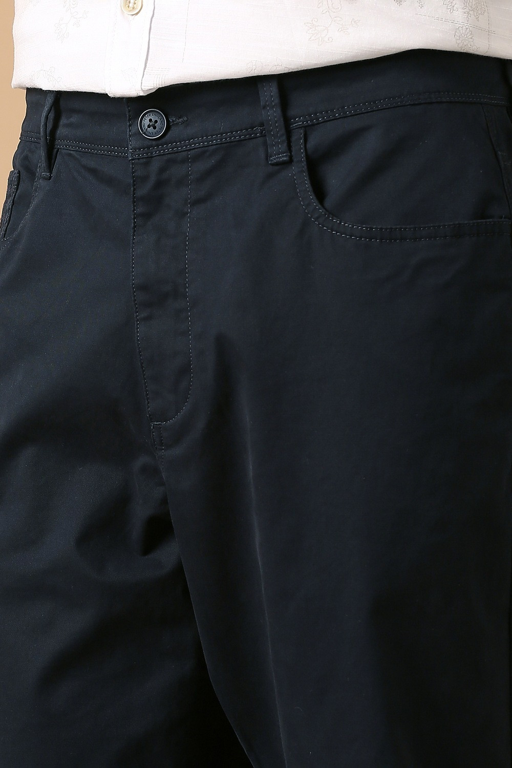 Image of PETER ENGLAND Relaxed Men Dark Blue Trousers