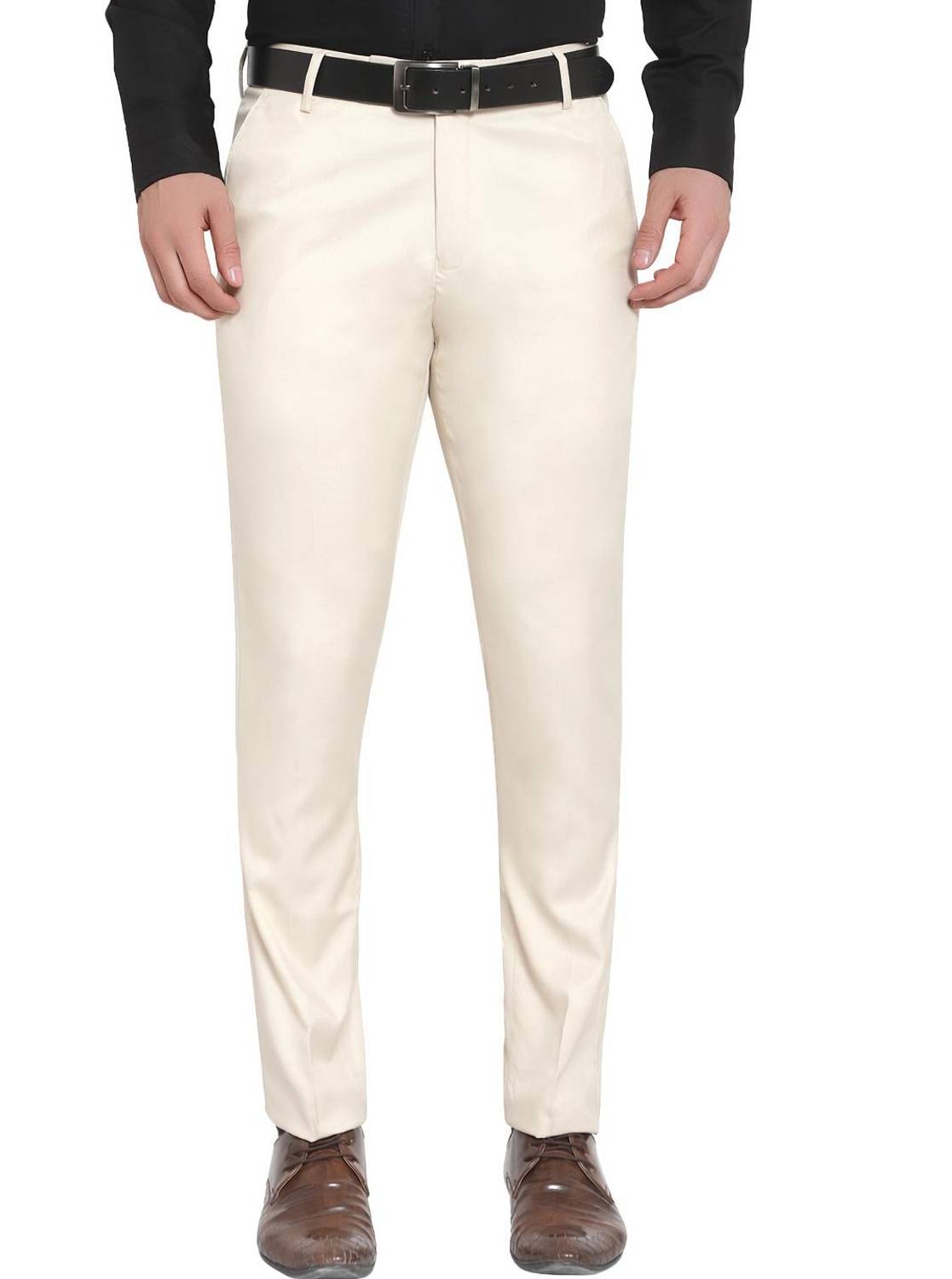 Mark Lewis Regular Fit Men Black Trousers