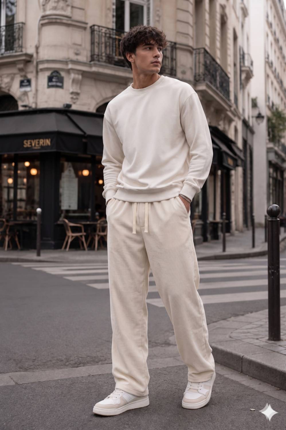 METRONAUT Relaxed Men Beige Trousers - Image 4
