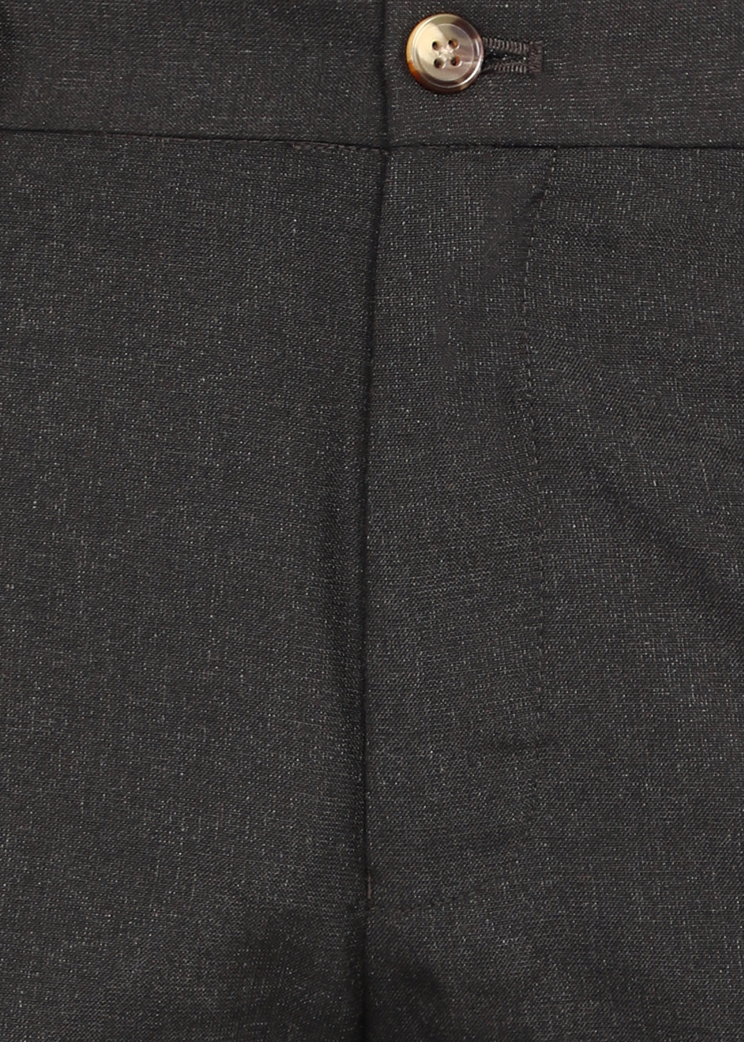 Image of Raymond Men Slim Fit Brown Polyester Trousers