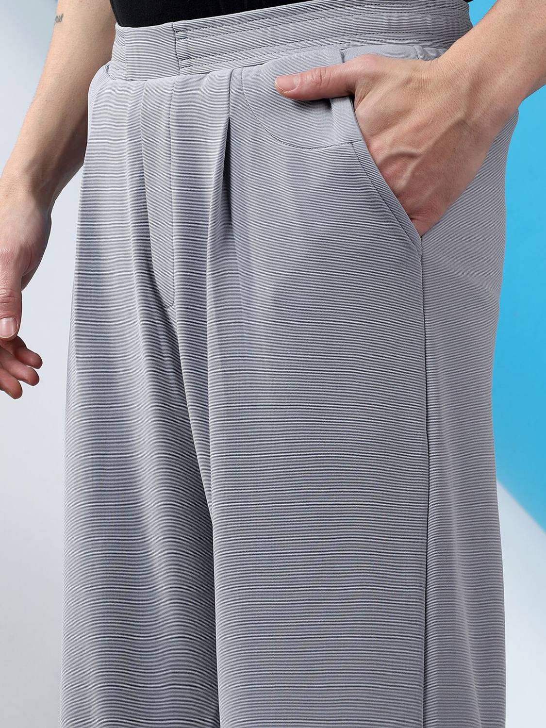 KOTTY Relaxed Men Light Blue Trousers - Image 5