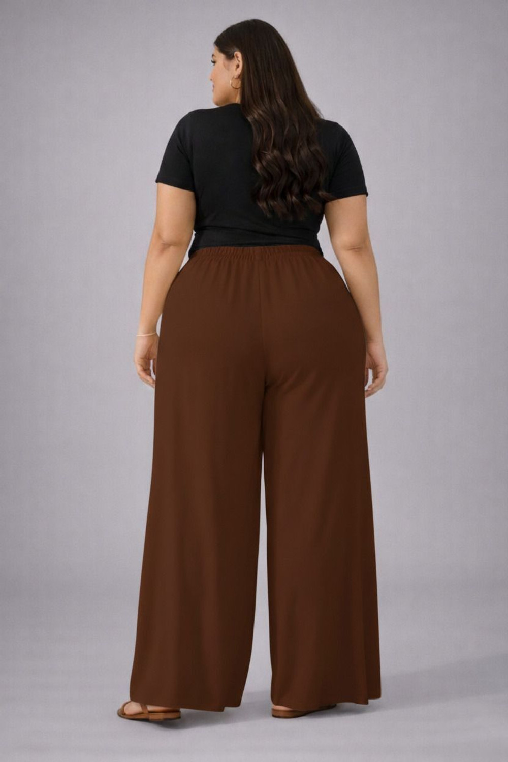 Image of KOTTY Relaxed Women Brown Trousers
