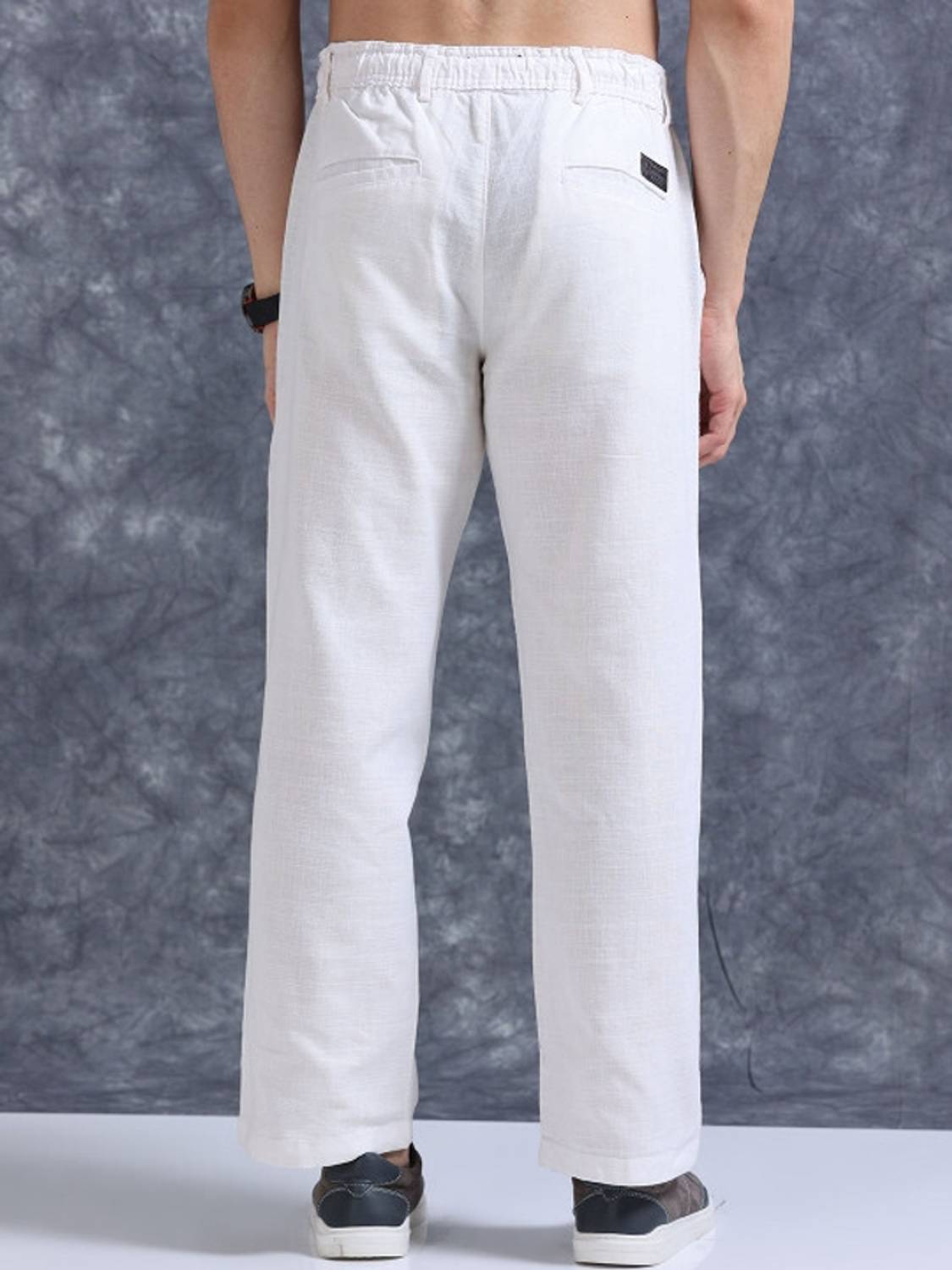 METRONAUT Relaxed Men White Trousers - Image 2