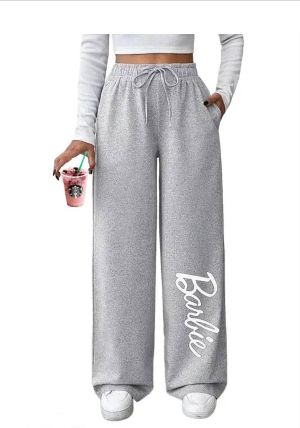 Sahana Style Loose Fit Women Grey, Grey Trousers