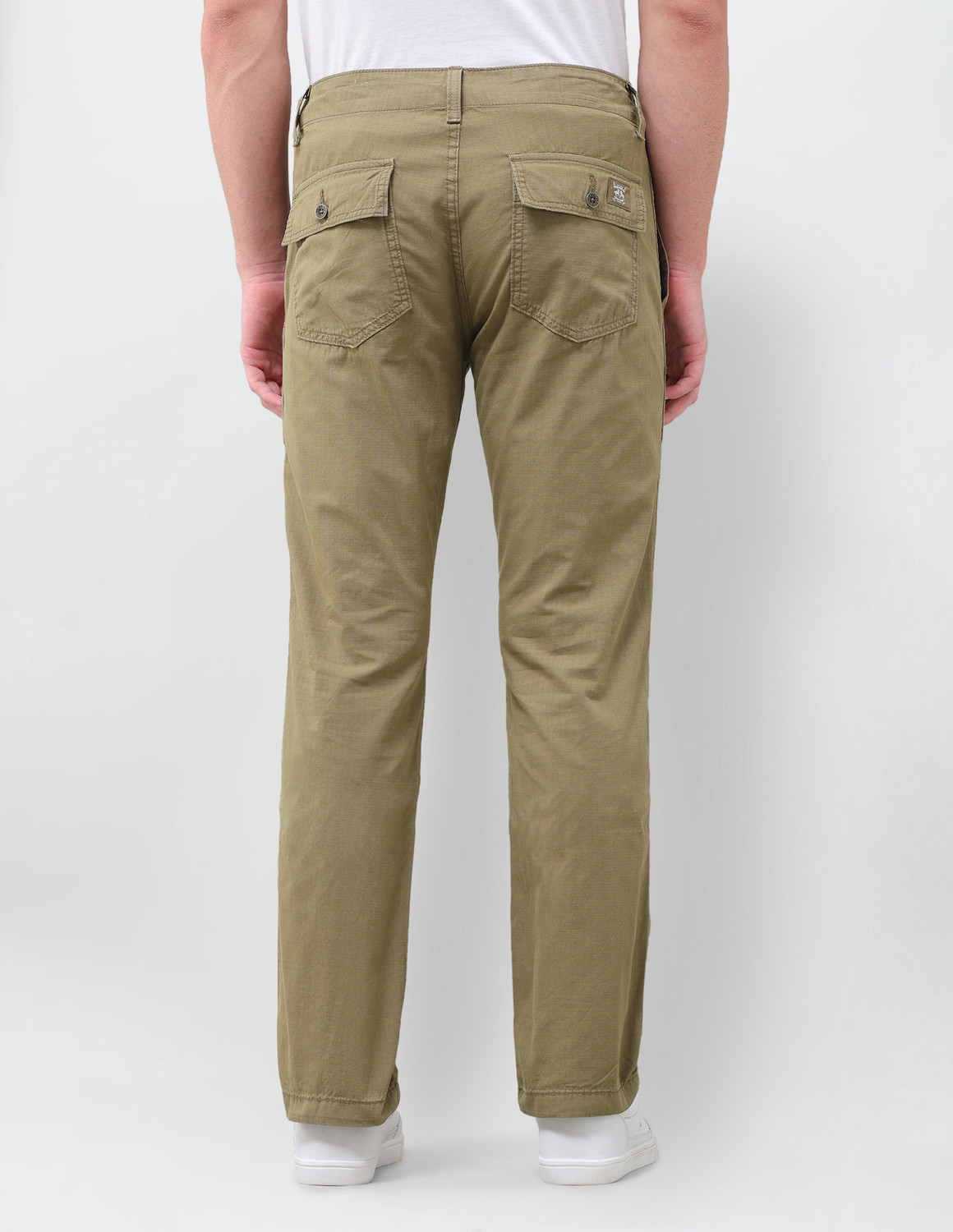 Image of U.S. Polo Assn. Denim Co. Straight Fit Men Green Trousers