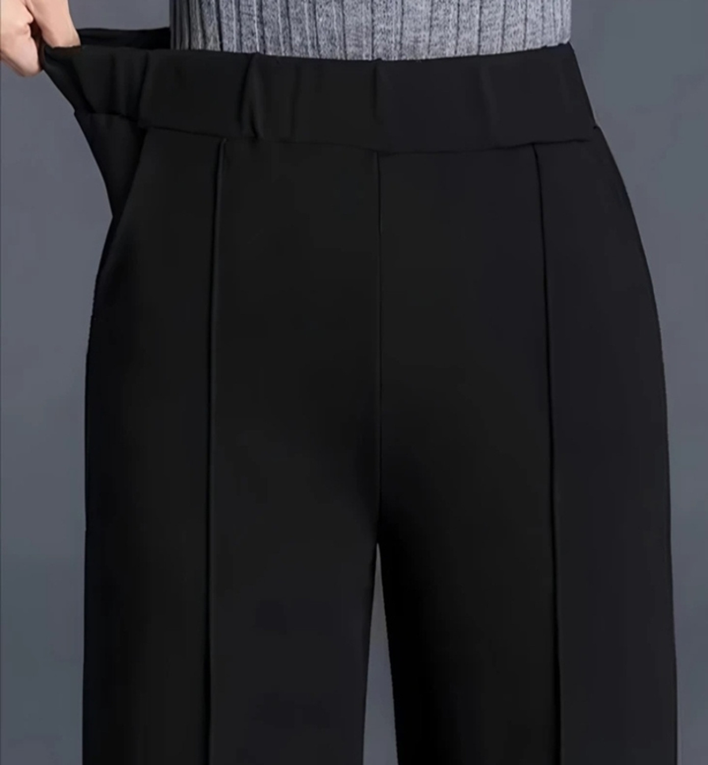 Image of karara Flared Women Black Trousers