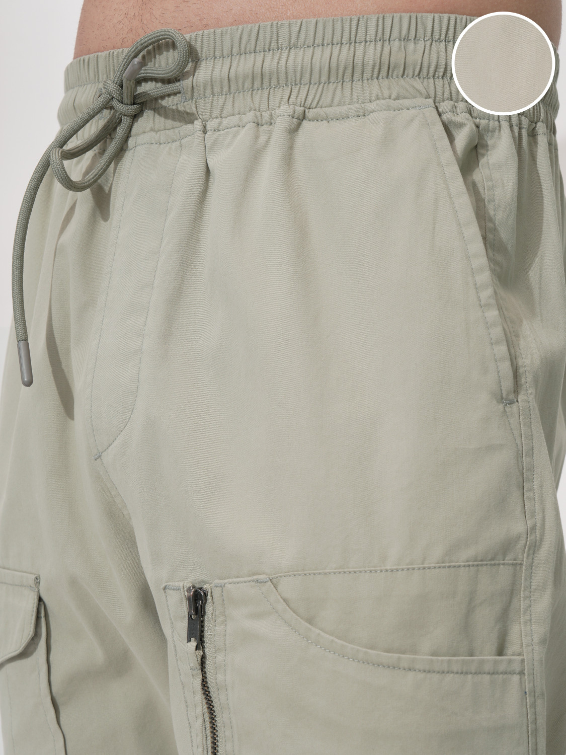 Image of HIGHLANDER Straight Fit Men Grey Trousers