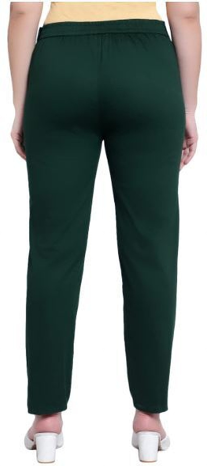 Image of AP RETAIL Regular Fit Women Dark Green Trousers