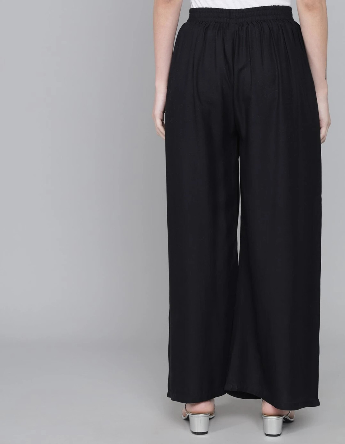 Image of thread plus Relaxed Women Black Trousers