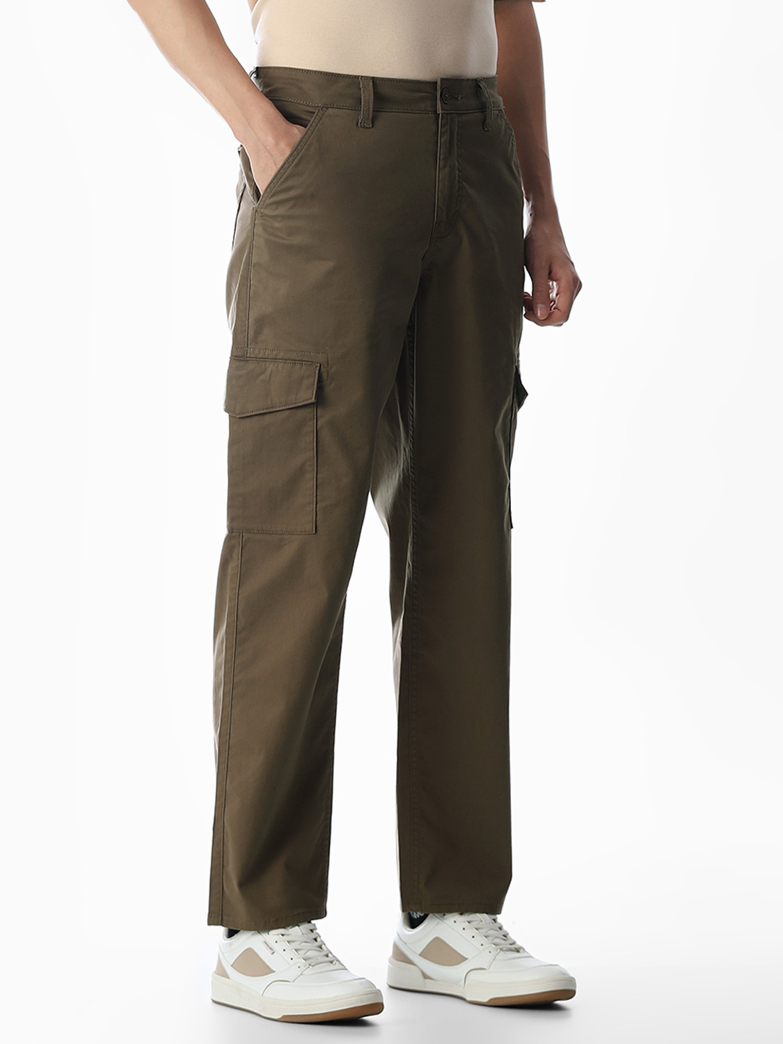 Image of JACK & JONES Tapered Men Brown Trousers
