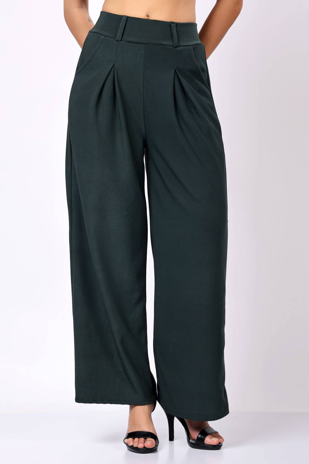 ALIZATRADERS Regular Fit Women Green Trousers