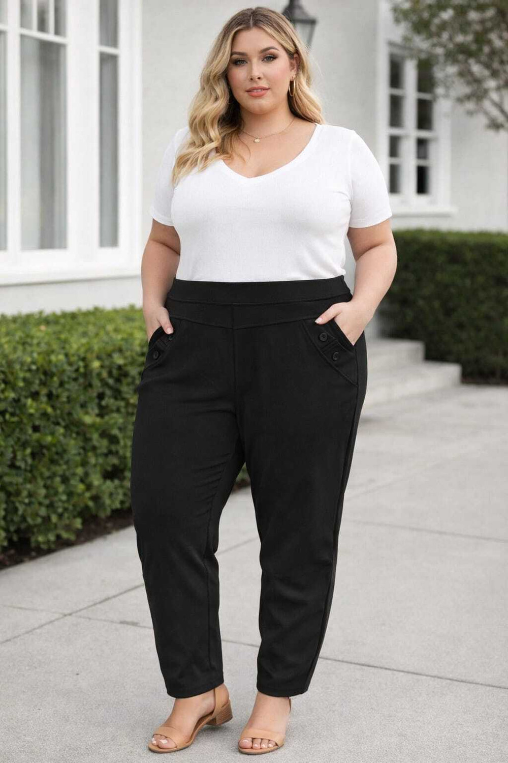 Image of classy looks Relaxed Women Black Trousers