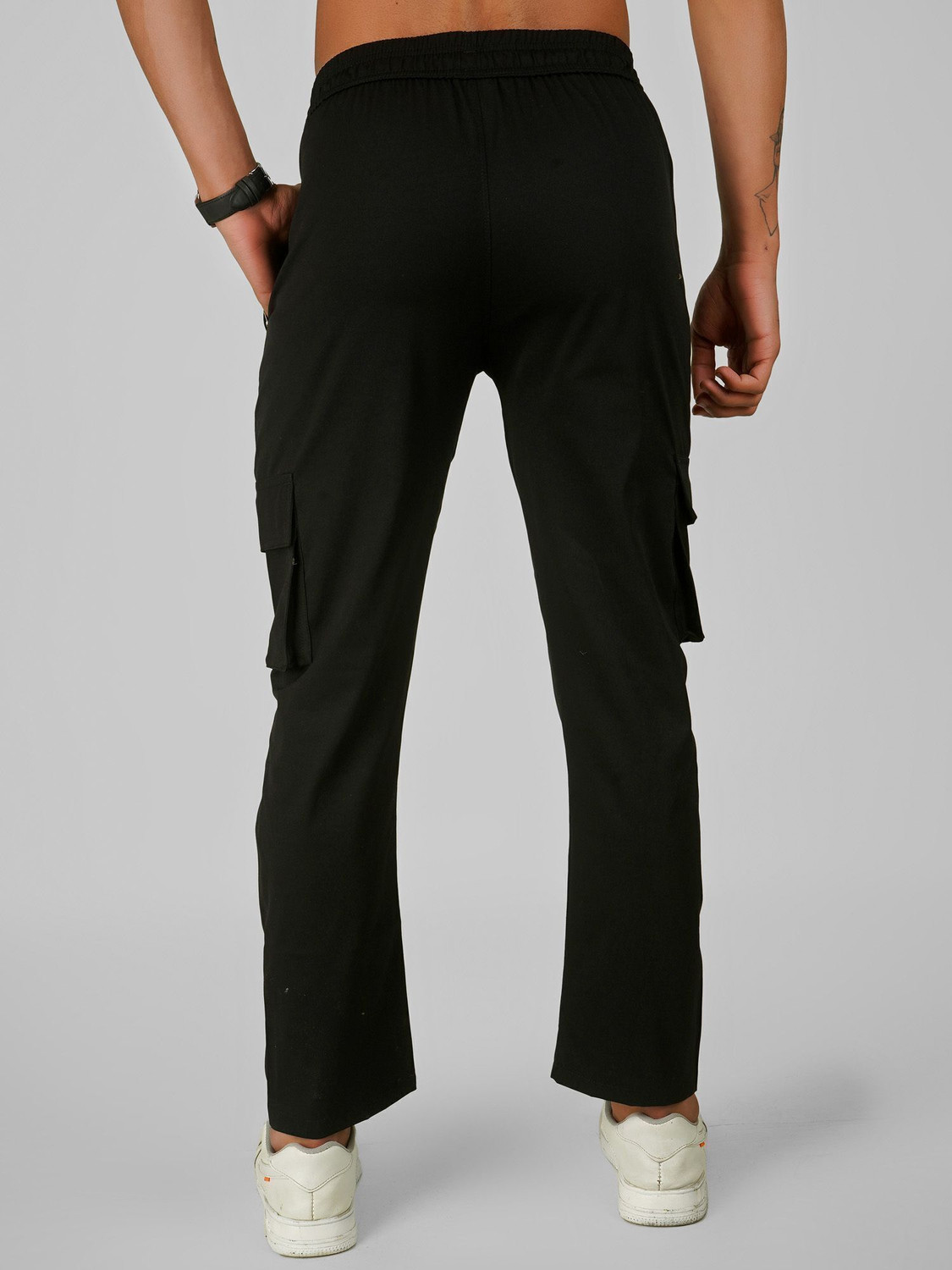 Image of Funk Orbit Regular Fit Men Black Trousers