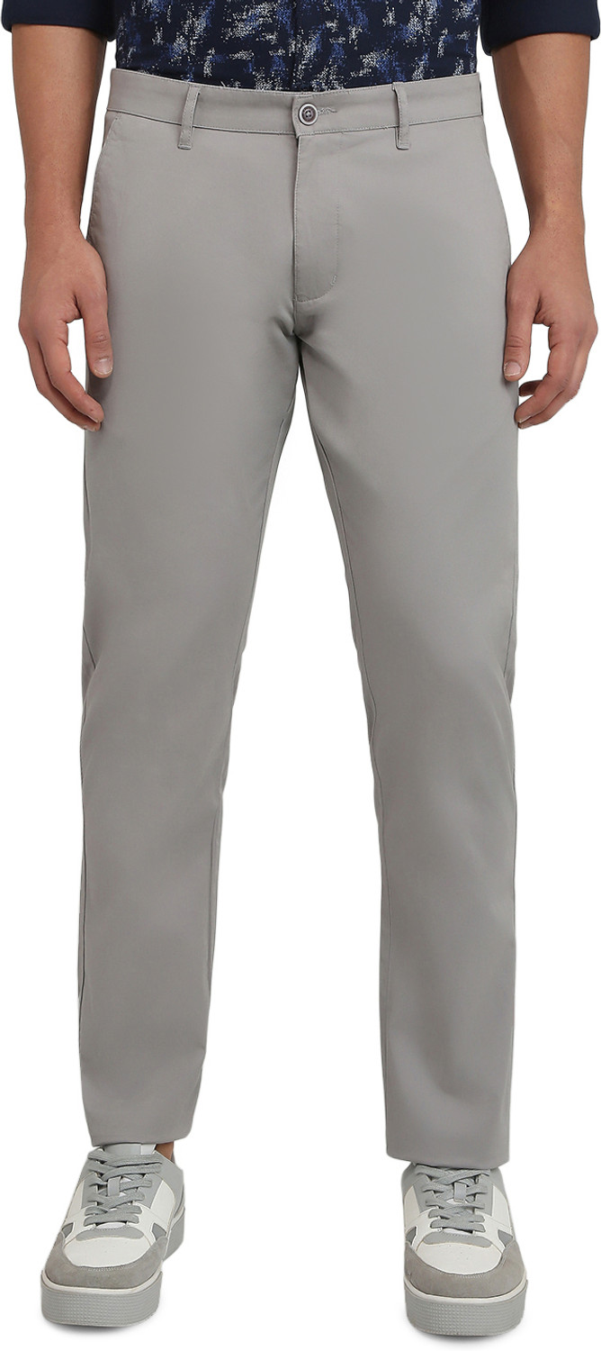 Image of PARX Tapered Men Grey Trousers