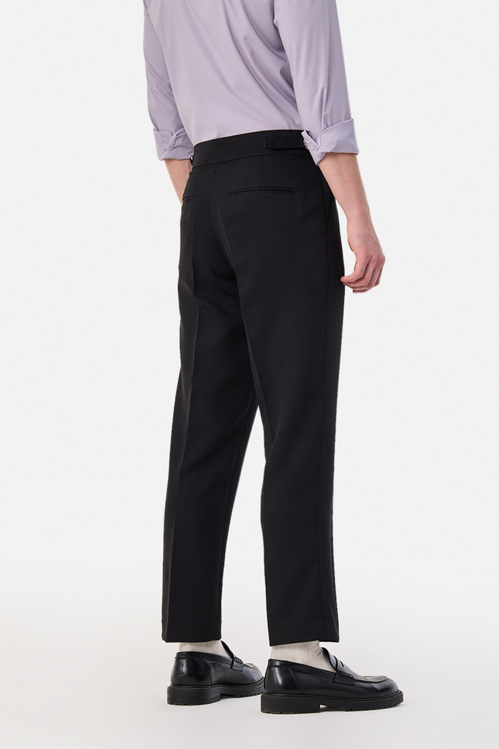 Image of Snitch Relaxed Men Black Trousers
