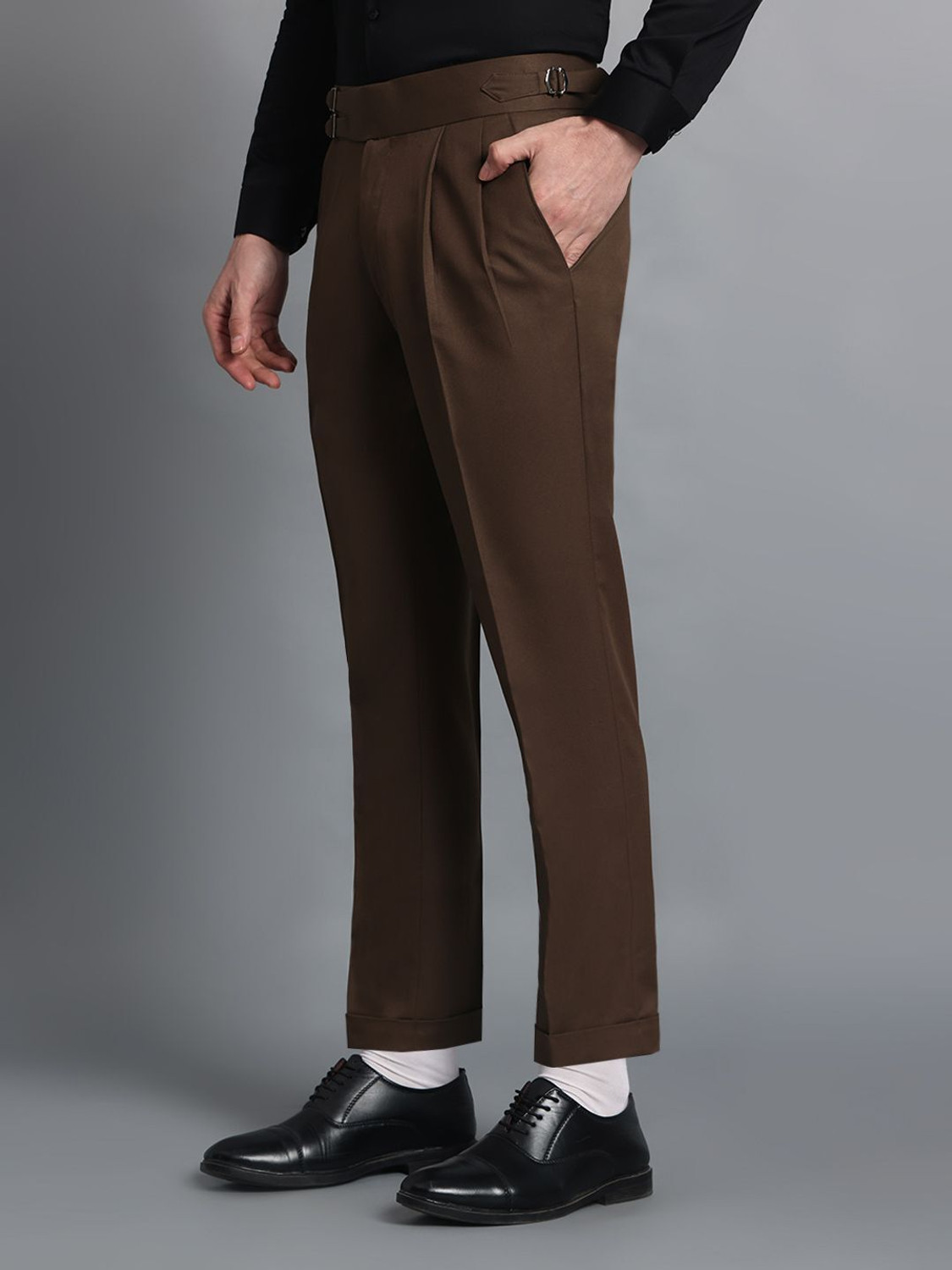 Image of VIVA TRENDZ Regular Fit Men Brown Trousers