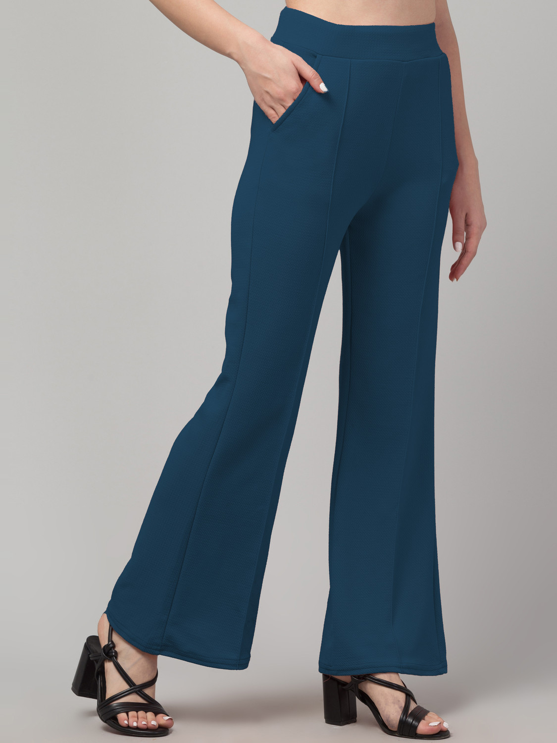 Image of NNIFA Relaxed Women Blue Trousers