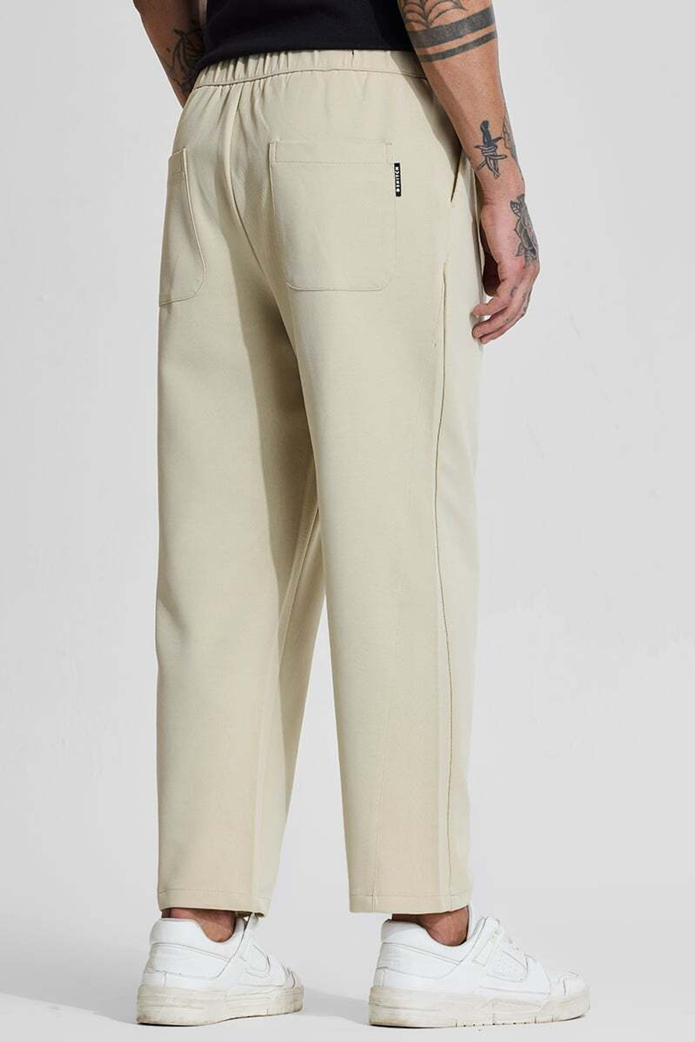 Image of Snitch Relaxed Men Beige Trousers