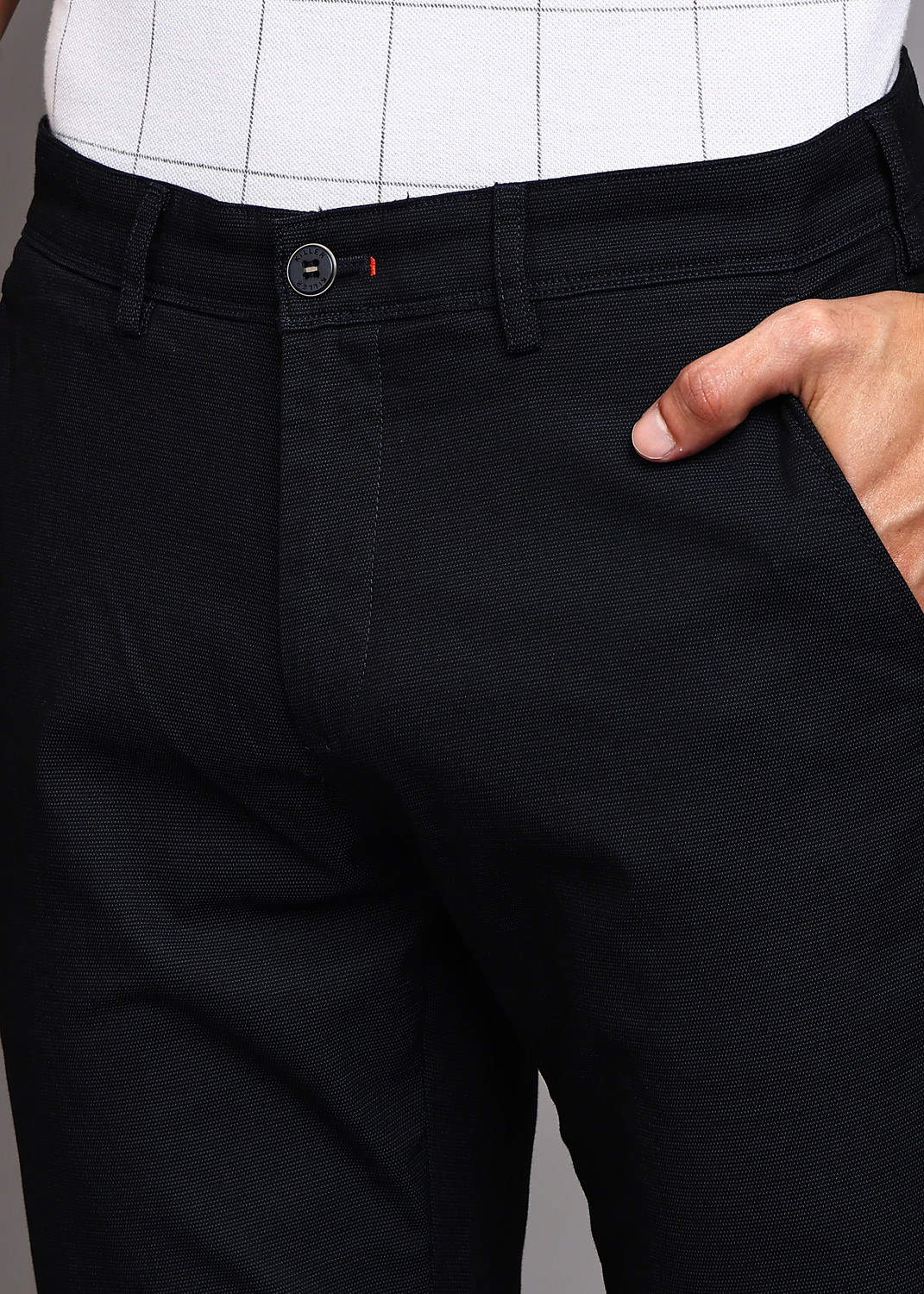 Image of KILLER Slim Fit Men Dark Blue Trousers