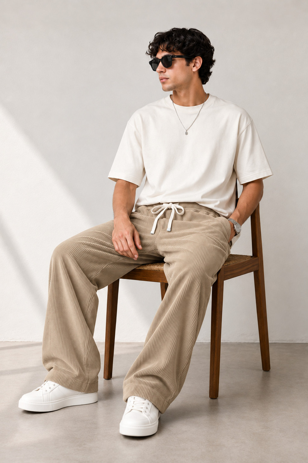 Image of METRONAUT Relaxed Men Multicolor Trousers
