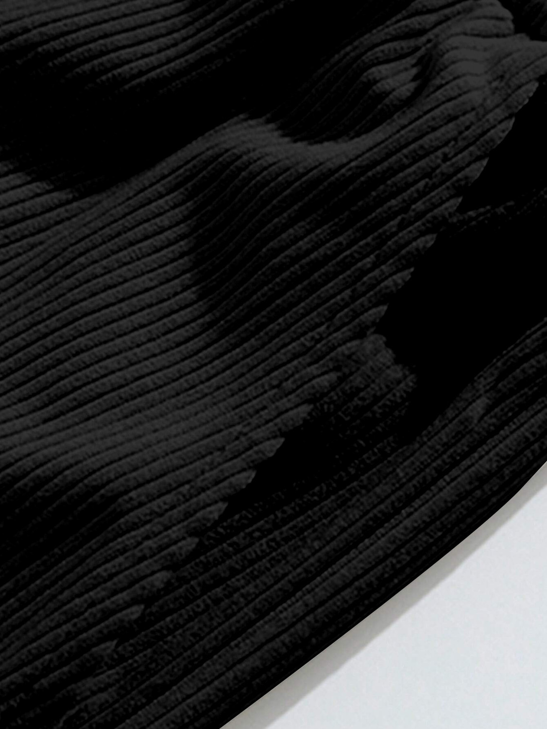 Image of COMBRAIDED Solid Men Black Track Pants
