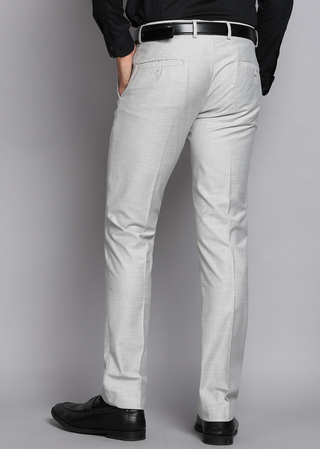 Image of KILLER Slim Fit Men Grey Trousers