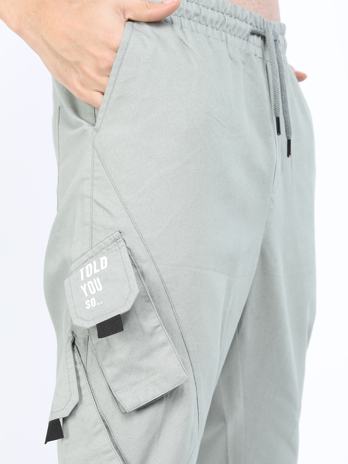 Image of KETCH Regular Fit Men Grey Trousers