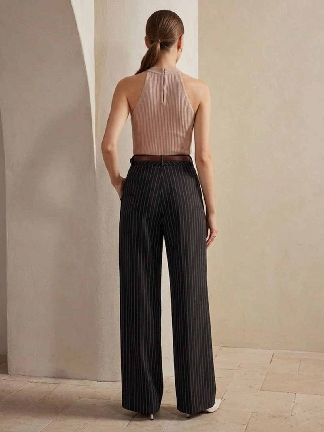 Image of KOTTY Relaxed Women Black Trousers