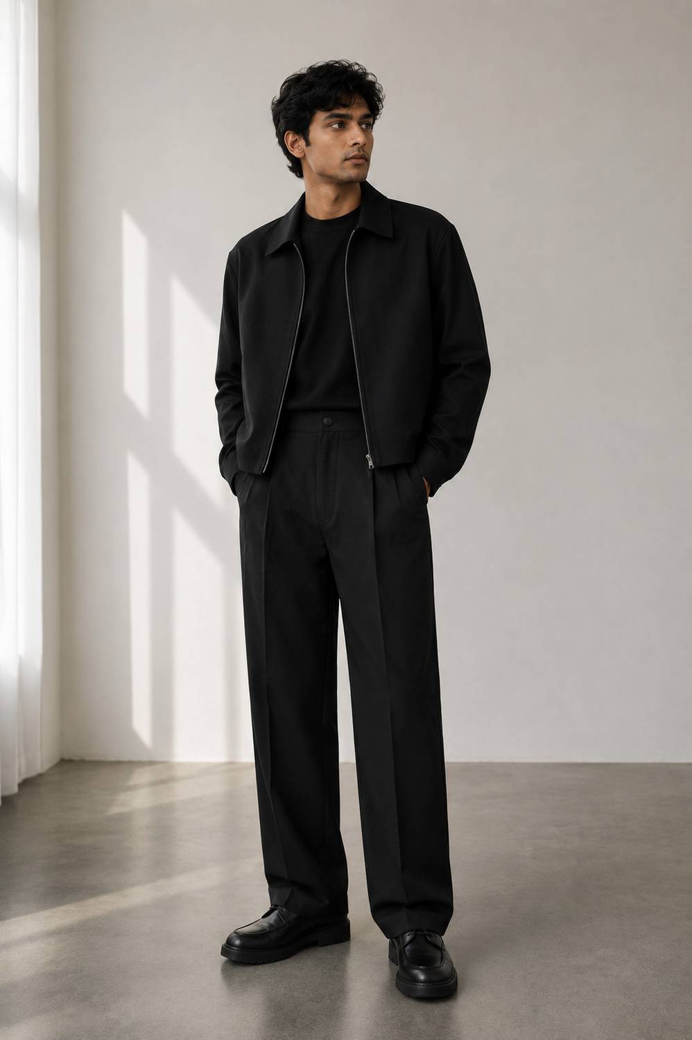 mtwn Straight Fit Black Trousers - Image 5