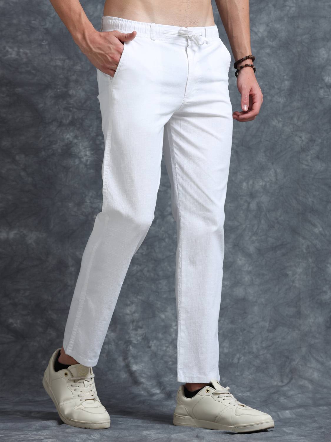 Trumode Men White Trousers - Image 3