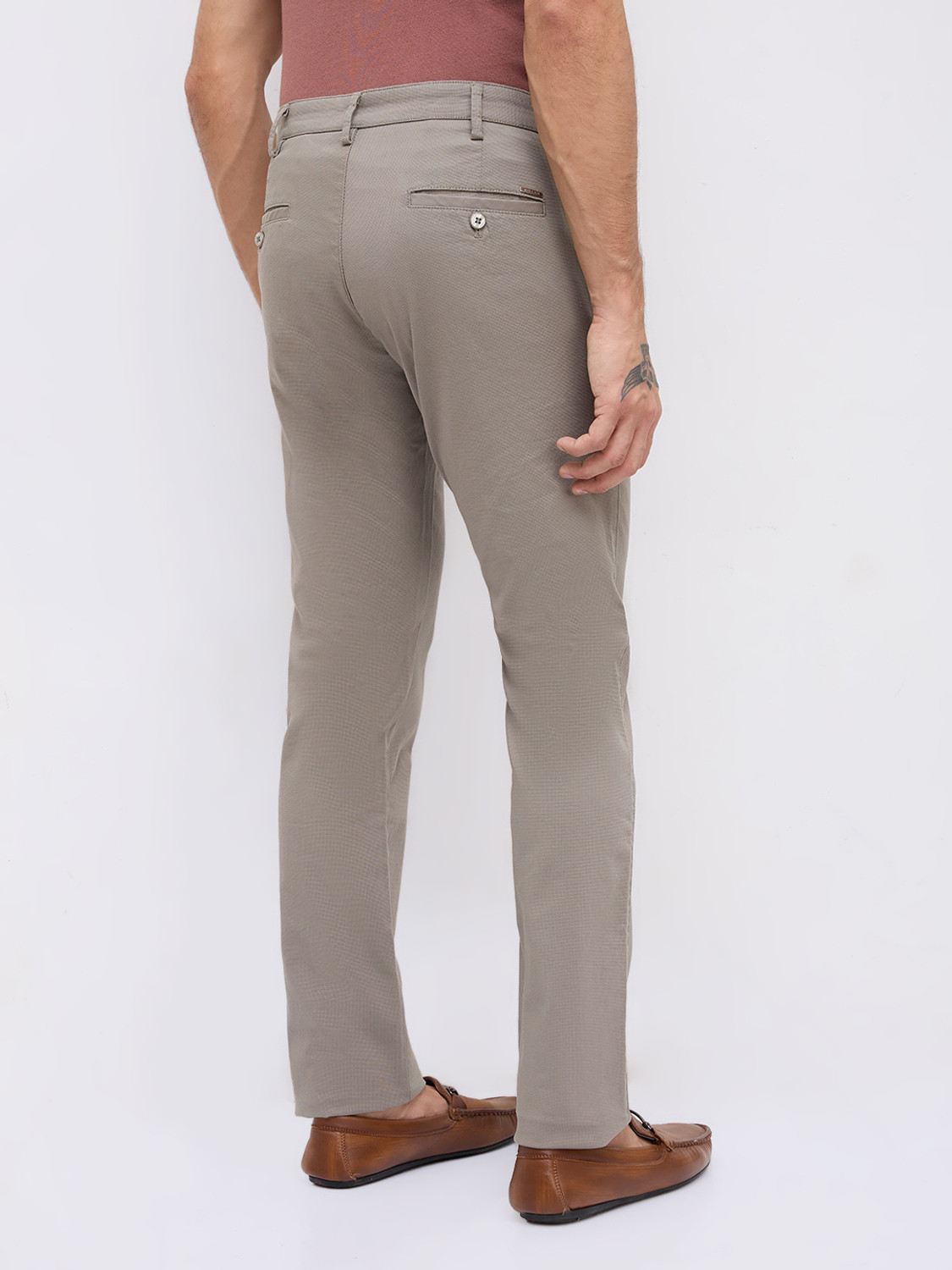 Image of KILLER Slim Fit Men Grey Trousers
