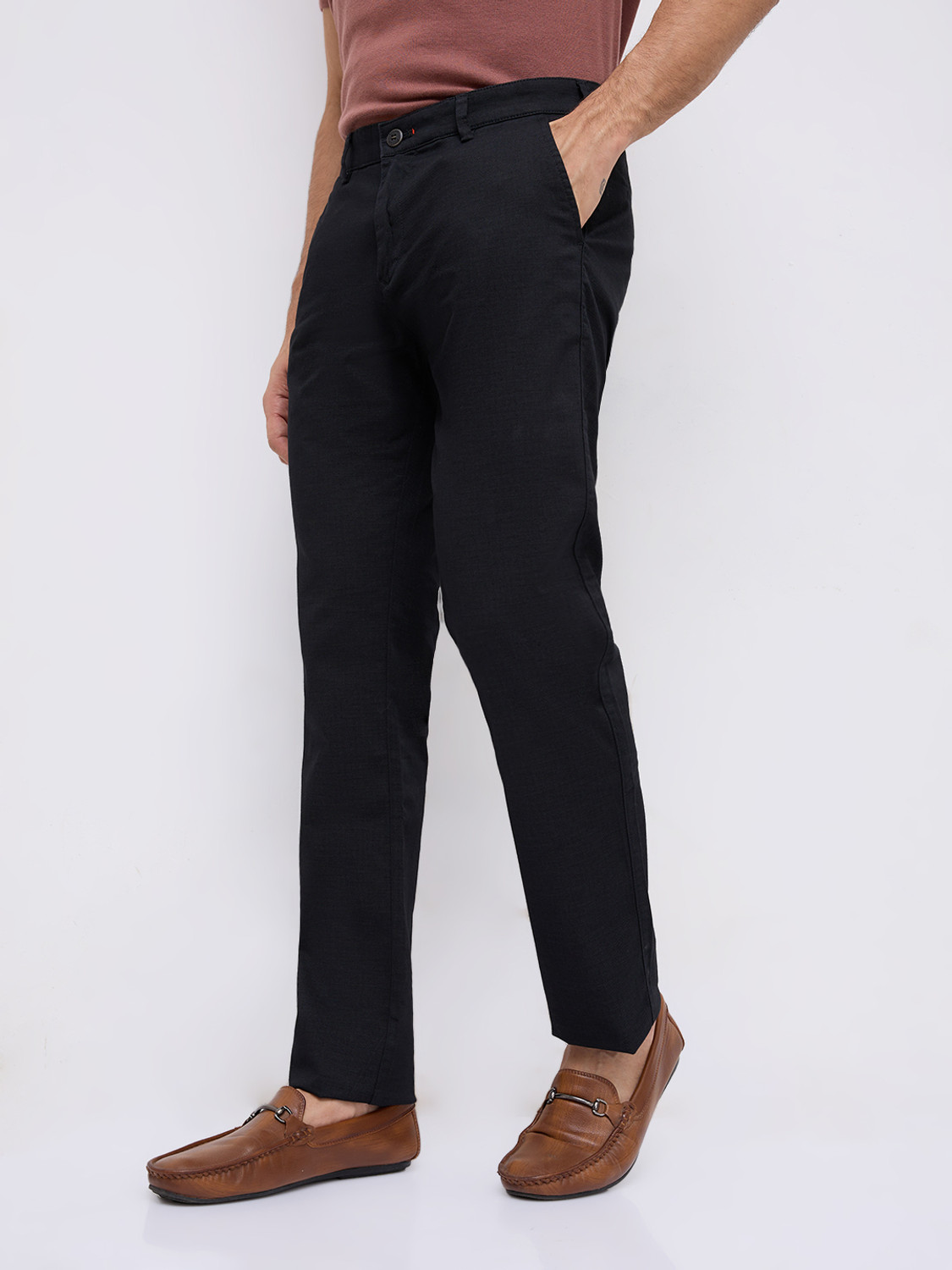 Image of KILLER Slim Fit Men Black Trousers