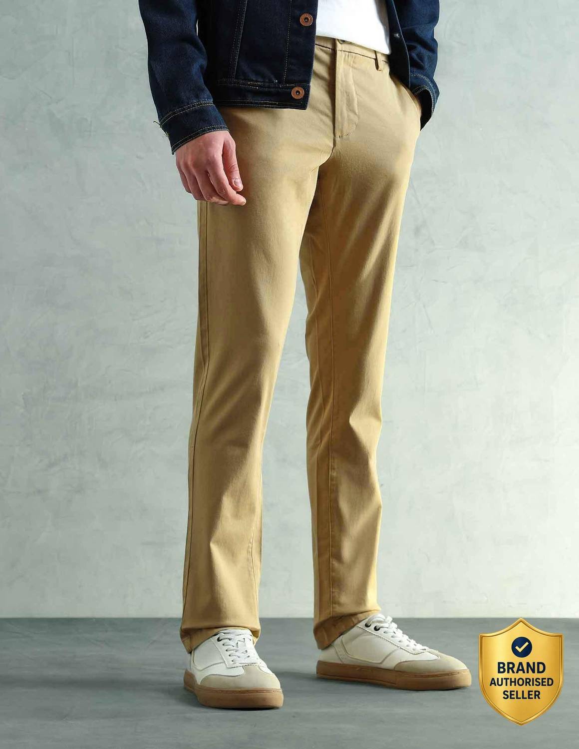 Arrow Sport Slim Fit Men Brown Trousers