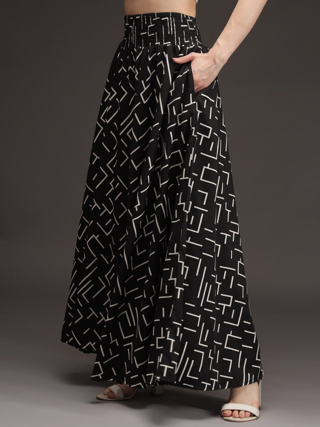 Image of FABOO STORE Comfort Fit Women Black, Maroon Trousers