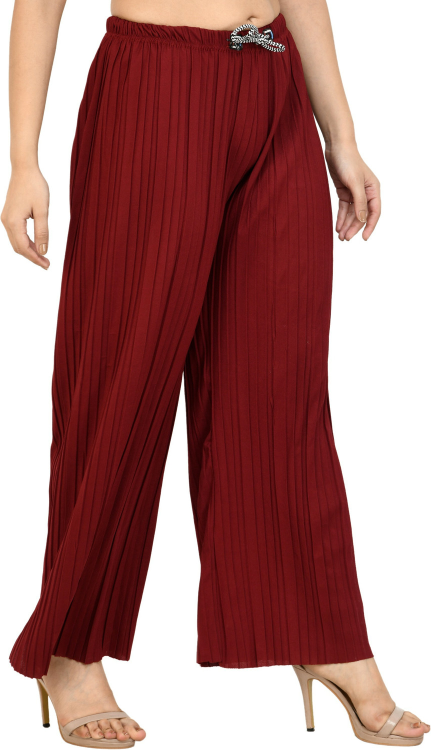 Image of GLADLY Relaxed Women White Trousers