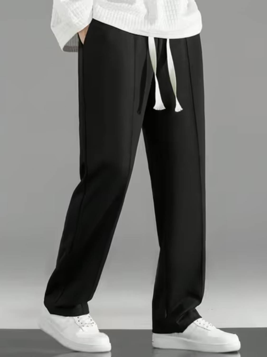 SAVAYO Loose Fit Black Trousers - Image 4
