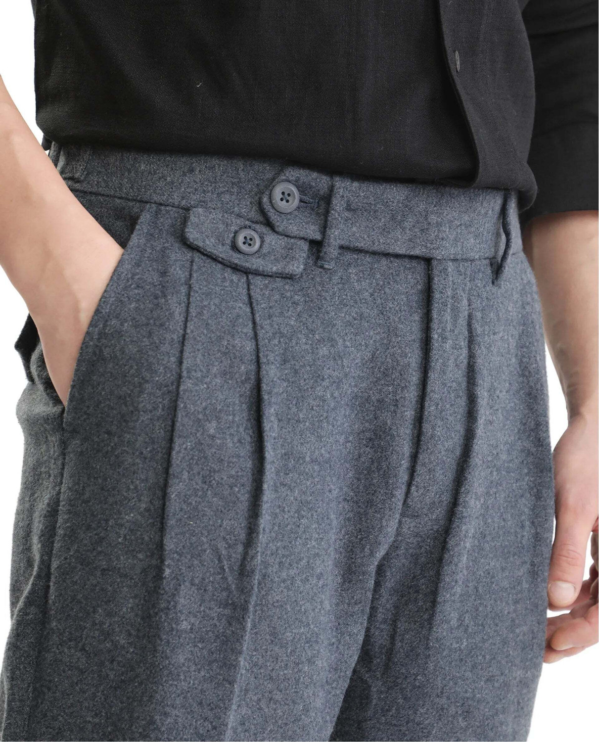 Image of RARE RABBIT Regular Fit Men Dark Blue Trousers