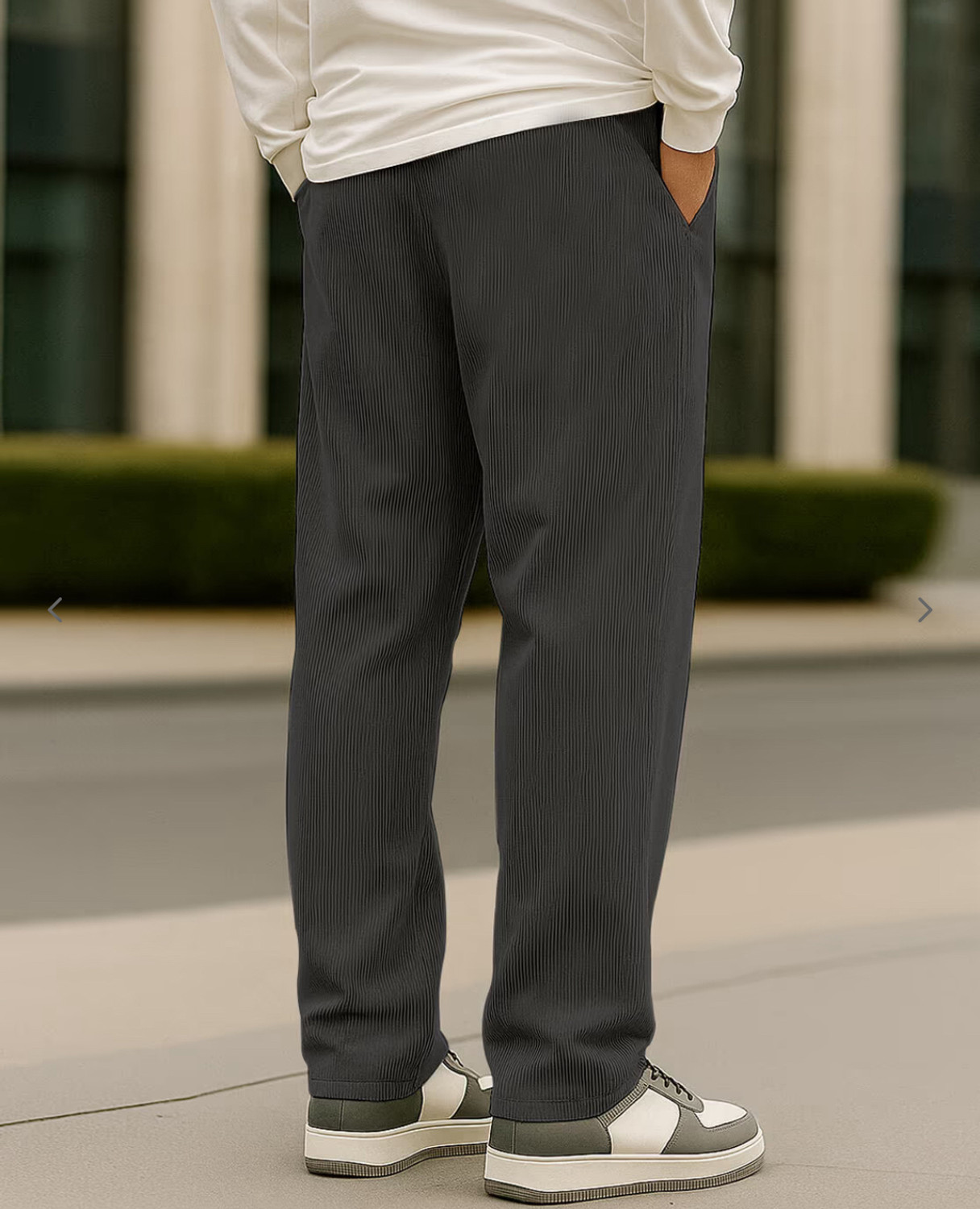 Image of METRONAUT Regular Fit Men Grey Trousers