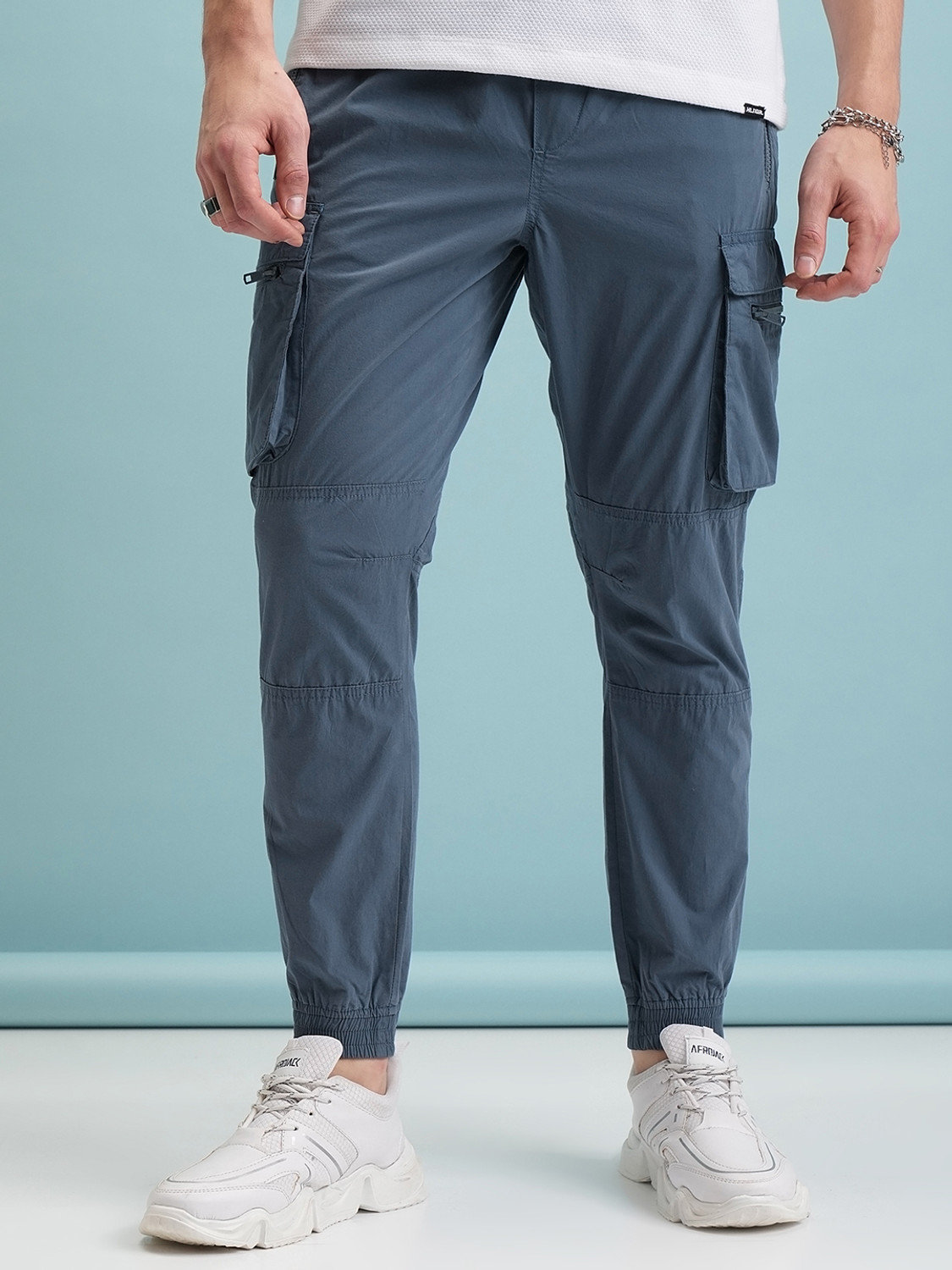 Image of HIGHLANDER Men Blue Trousers