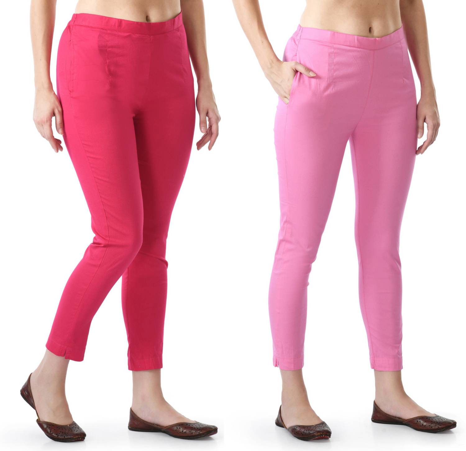 24Hour Fashion Slim Fit Women Pink, Pink Trousers