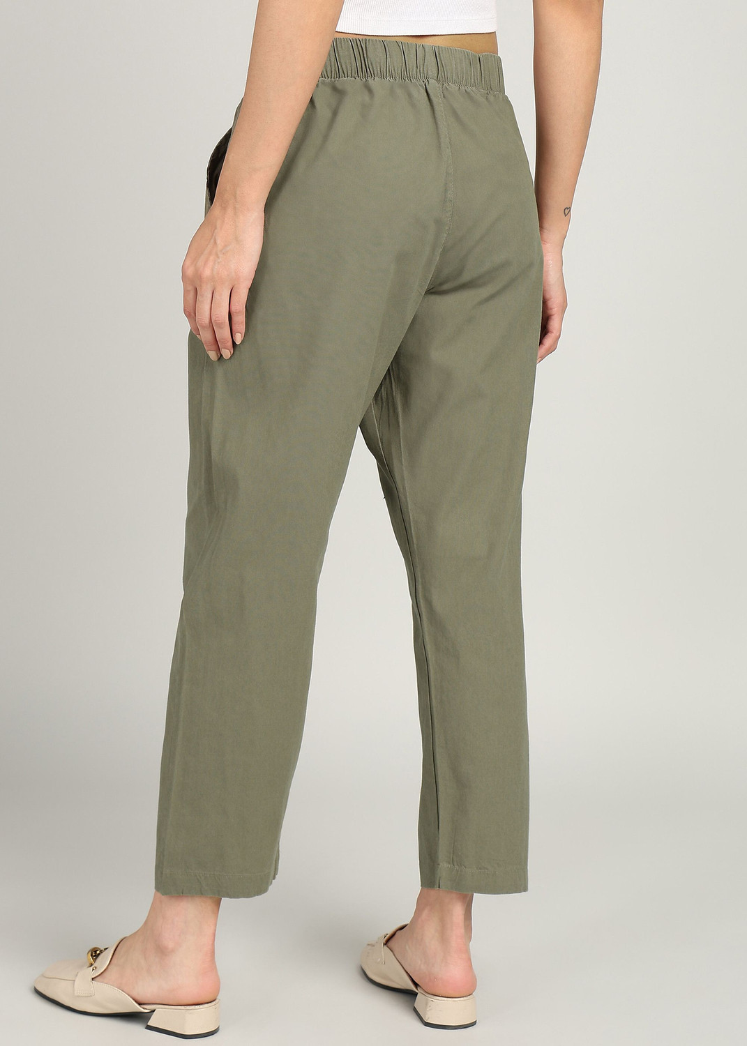 Image of Alan Jones Relaxed Women Dark Green Trousers